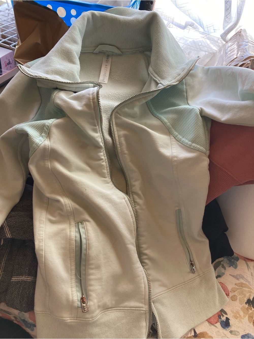 Activewear Light Mint Zip-Up Jacket